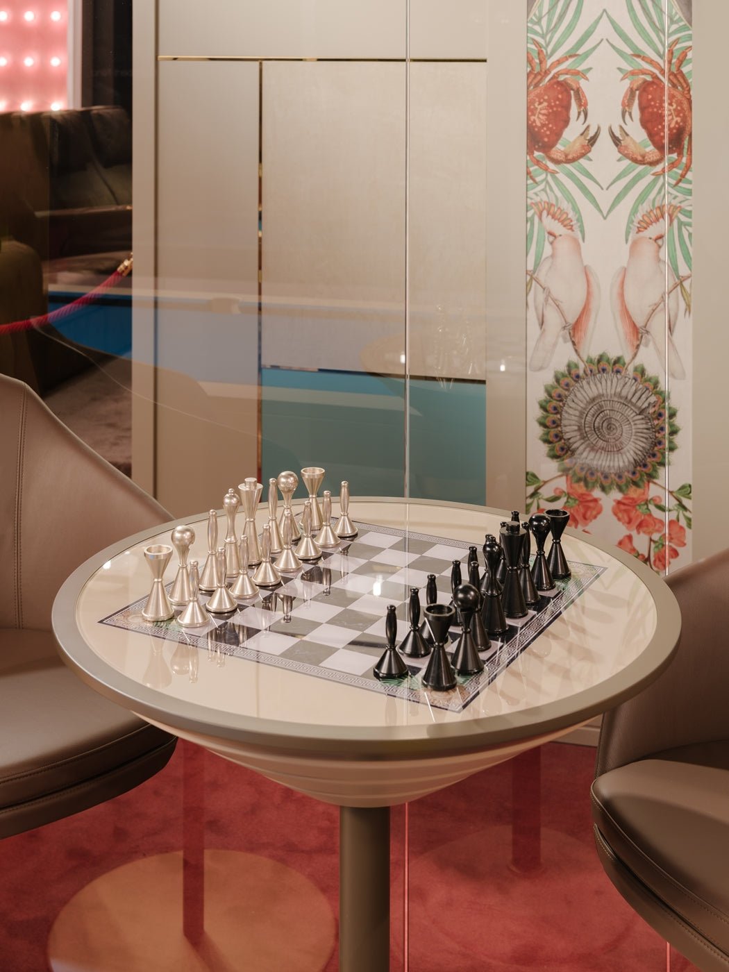 GOEMON CHESS/BACKGAMMON TABLE