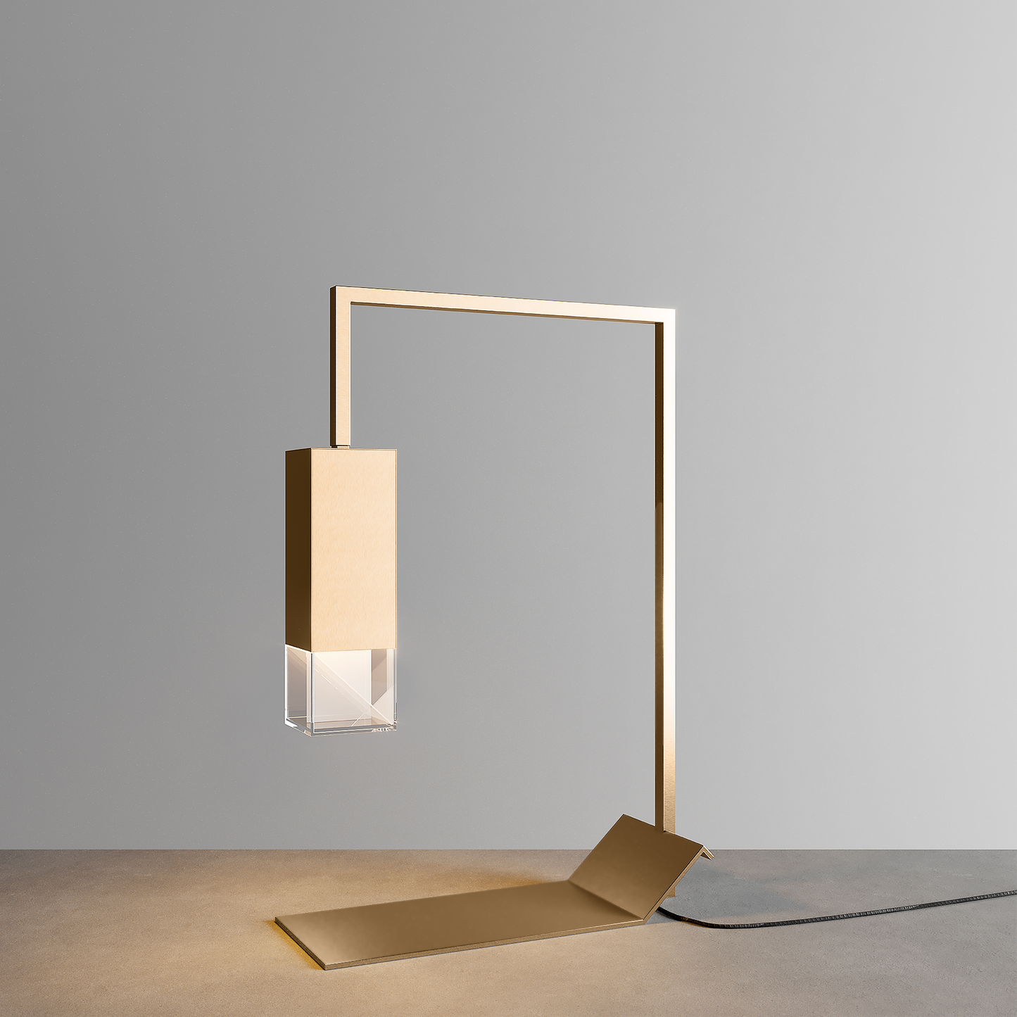 LAMP/TWO BRASS