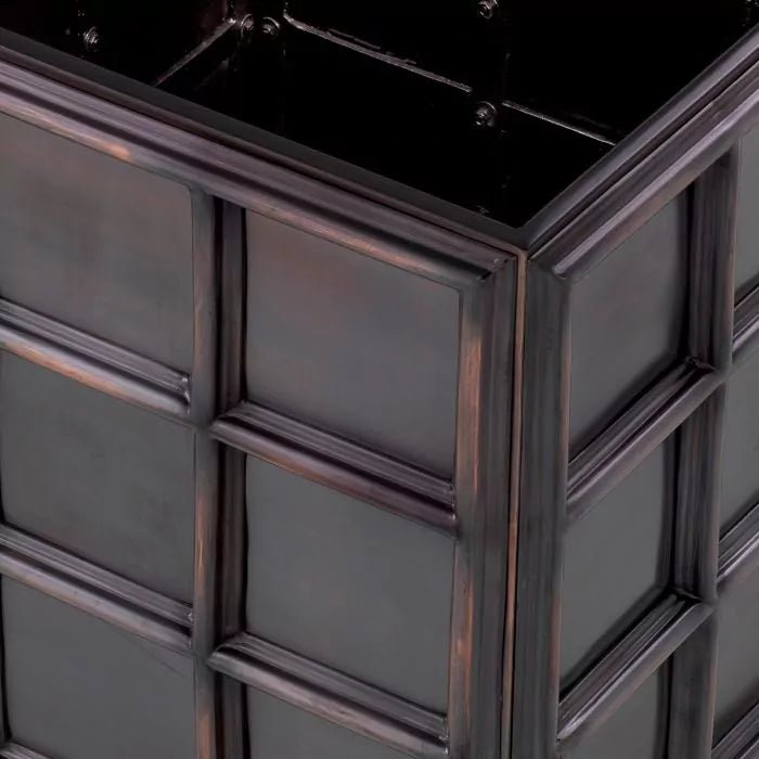 PLANTER GRID ANTIQUE BRONZE FINISH