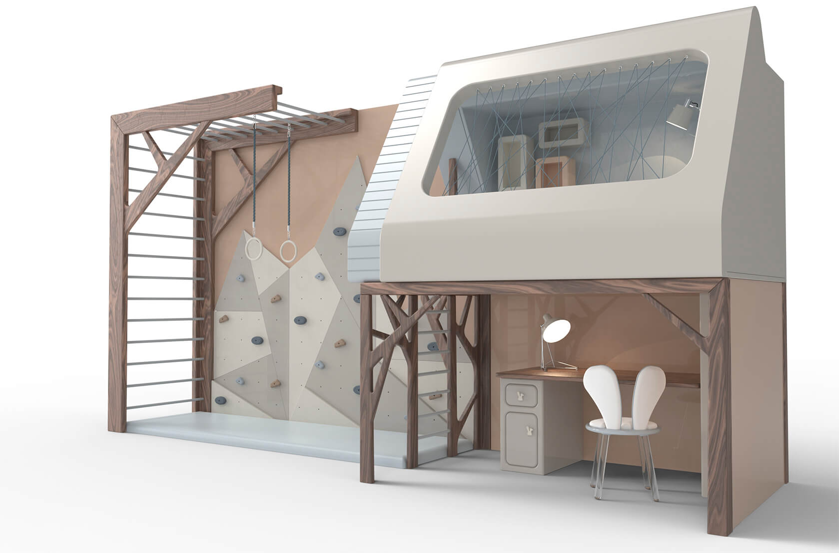 PLAYHOUSE BED + GYM