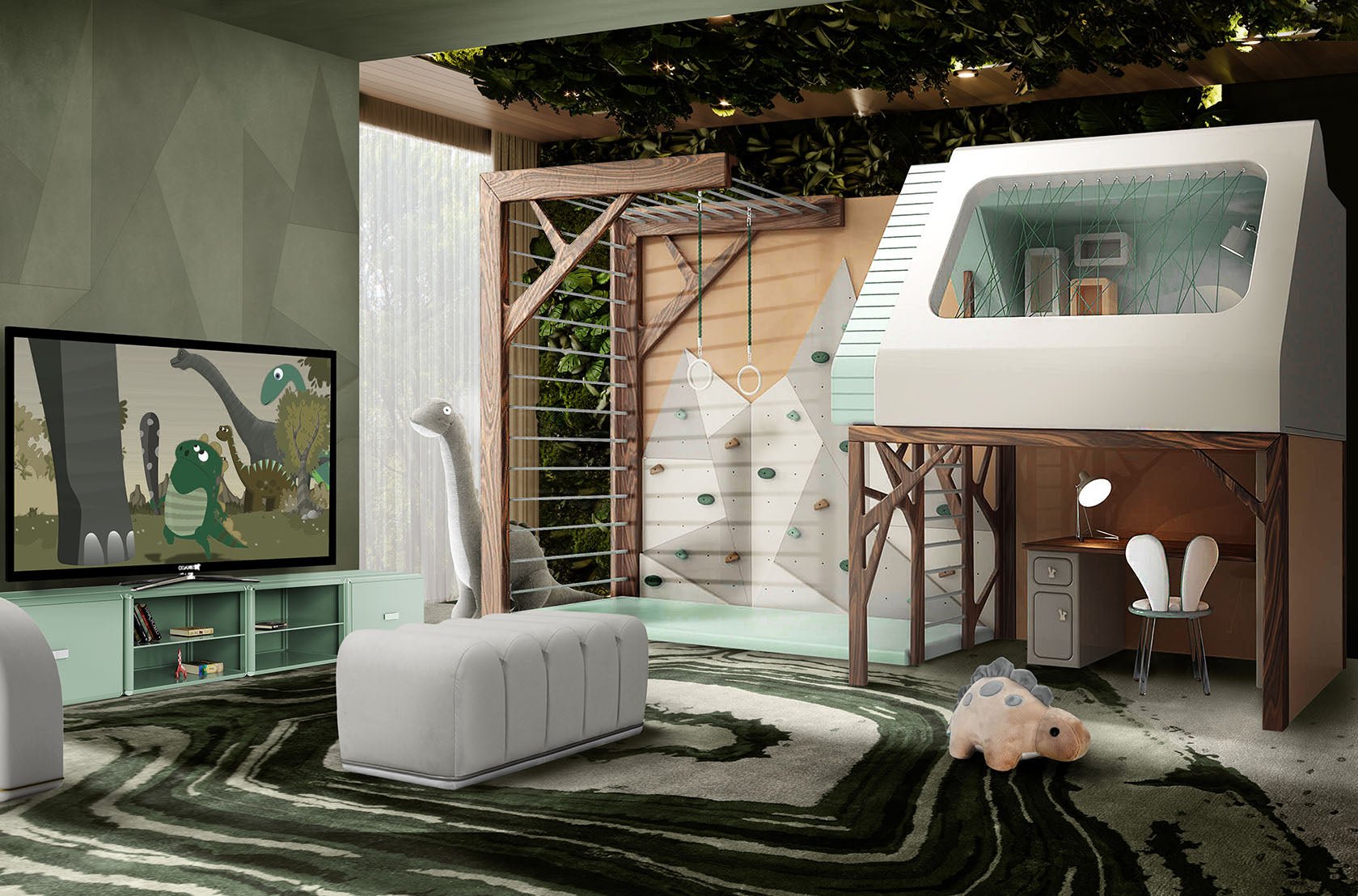 PLAYHOUSE BED + GYM