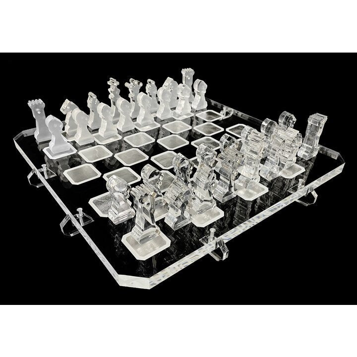 Swarovski Chessboard by Banfi in luxury transparent plexiglass
