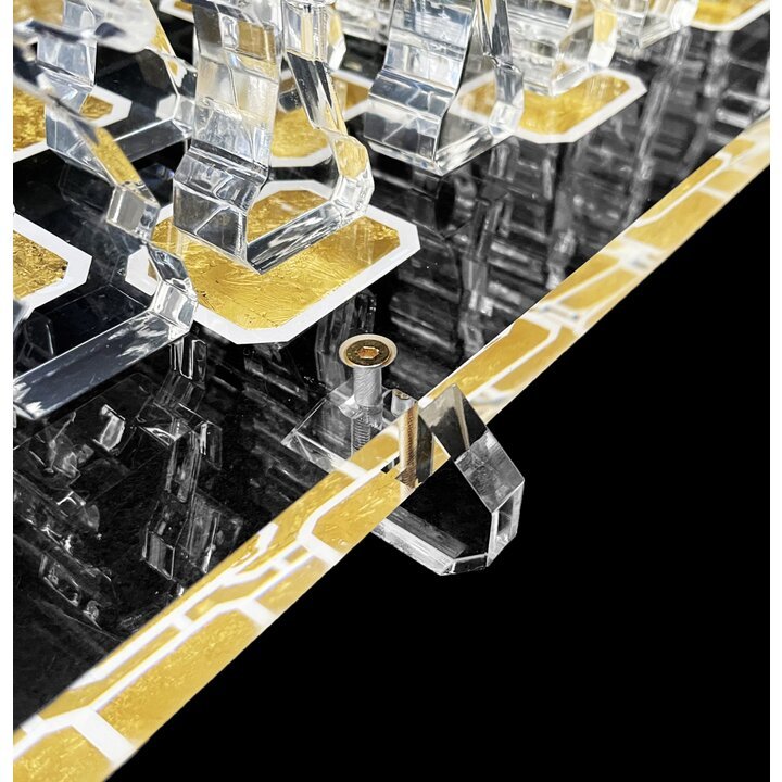 Swarovski Chessboard by Banfi in luxury transparent plexiglass