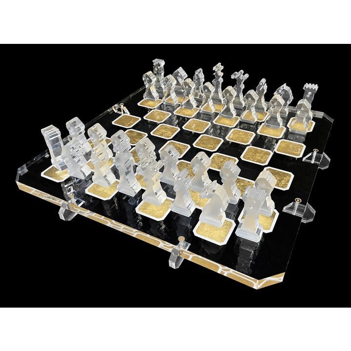 Swarovski Chessboard by Banfi in luxury transparent plexiglass